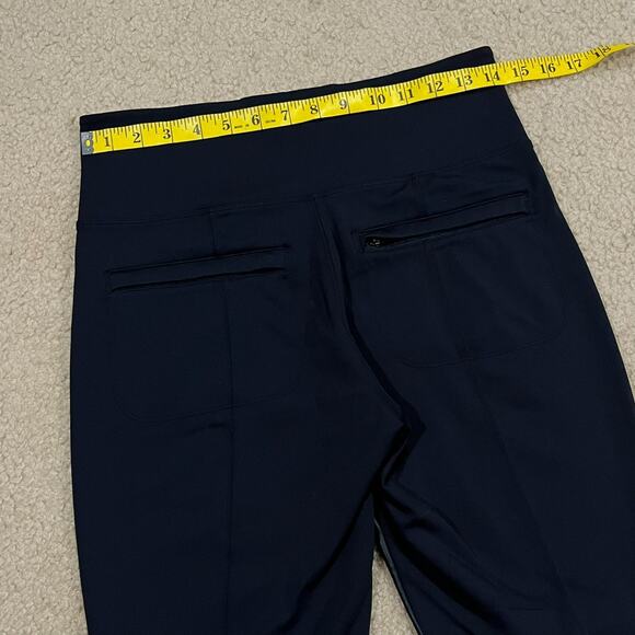 Athleta Delancey Shine Tight Faux Leather Black Size Medium - Picture 6 of 8